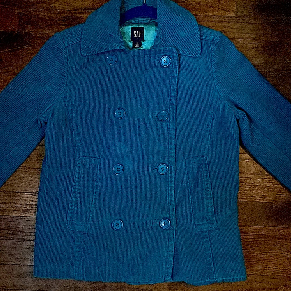 Gap corduroy turquoise silk lining